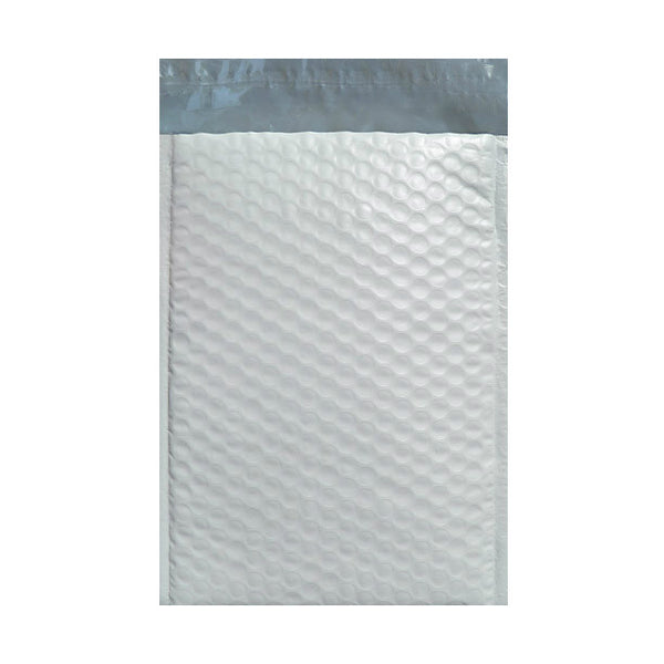 White Recyclable Poly Bubble Bags Pocket Peel and Seal - Envelope Kings