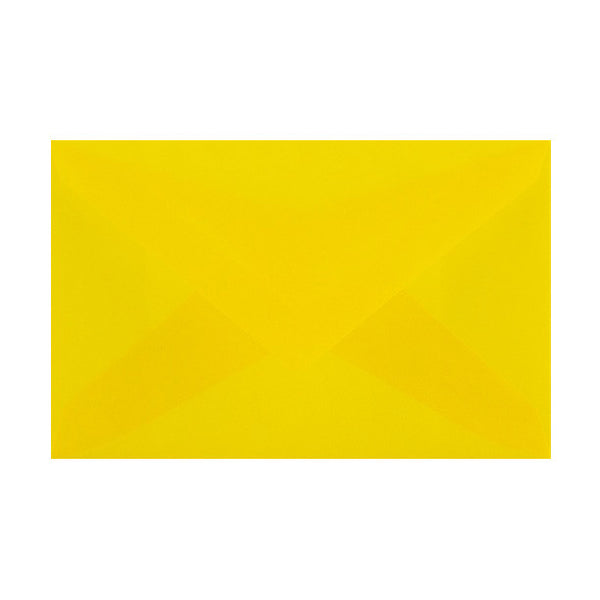 Yellow Translucent Diamond Flap Gummed - Envelope Kings